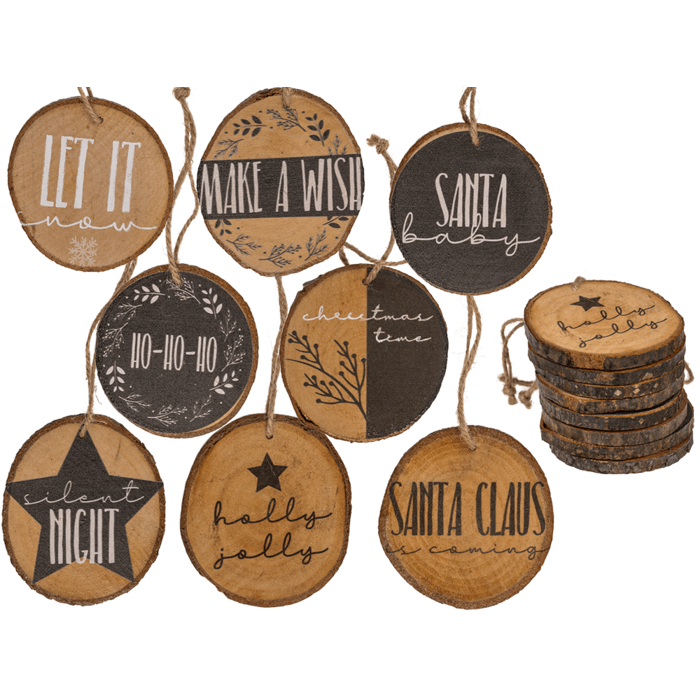 Wooden decoration hanger, Modern Christmas,