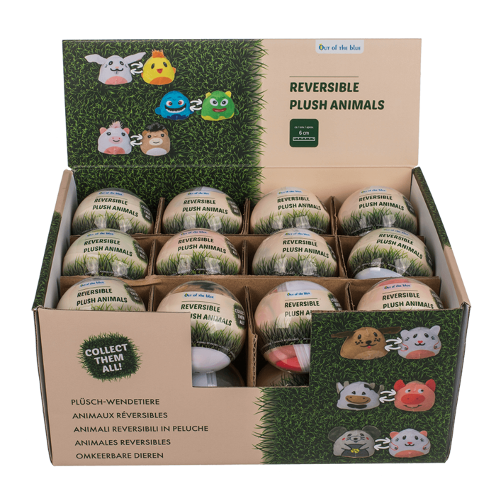 Reversible Plush Animals in Capsule, - Image 2