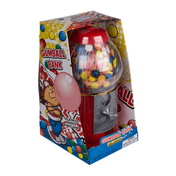 Red gumball machine, with ca. 90 g chewing gums, - Image 4