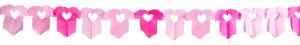 Paper Garland Birth Romper Suit Girls - 6 m