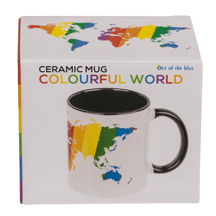 Mug, Colorful World, Stoneware, - Image 2
