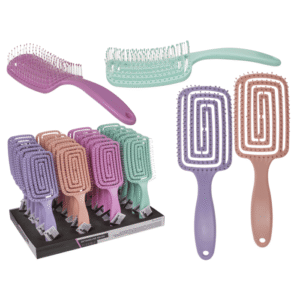 Flexible detangling brush,