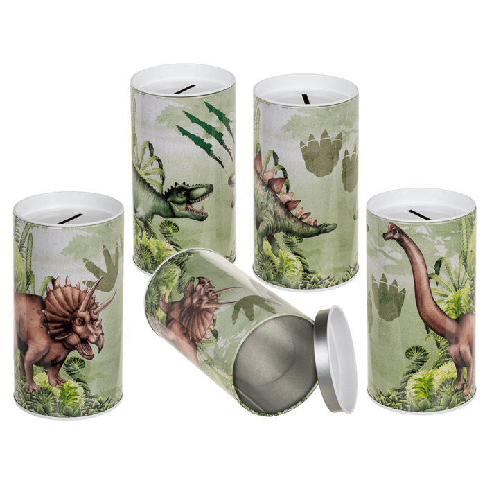 Tin Metal Money Bank, Dinosaur,
