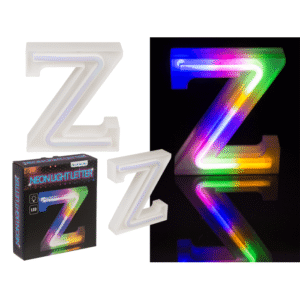 Neon Light Letter, Z , Height: 16 cm, for