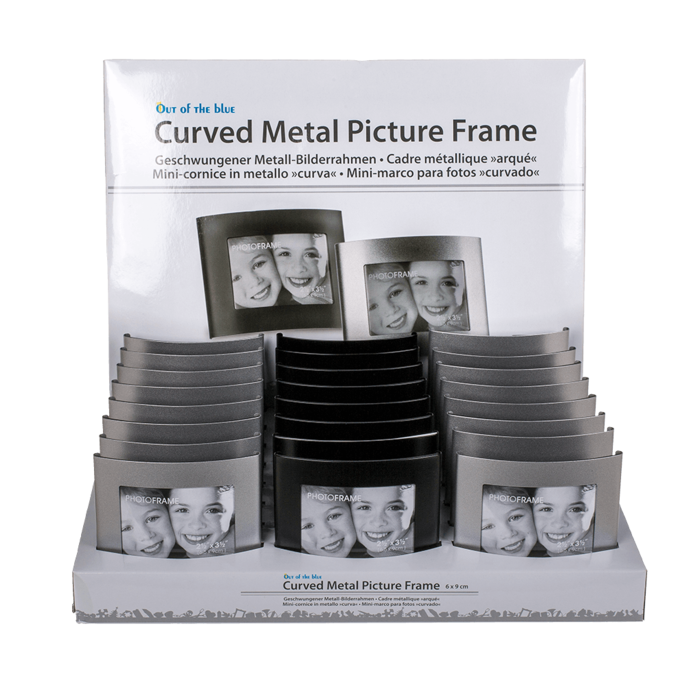Curved metal picture frame, - Image 2