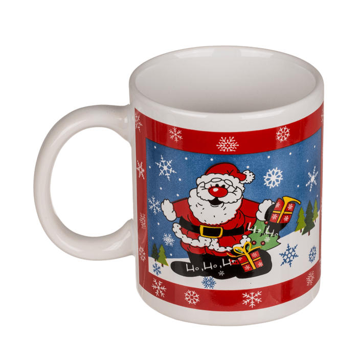 Mug with Christmas design (snowman, - Image 4