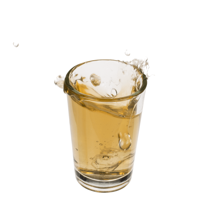 Shooter glass, set of 6pcs. with wooden slat, - Image 4