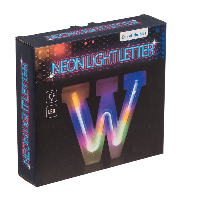 Neon Light Letter; W, Height: 16 cm, for - Image 3