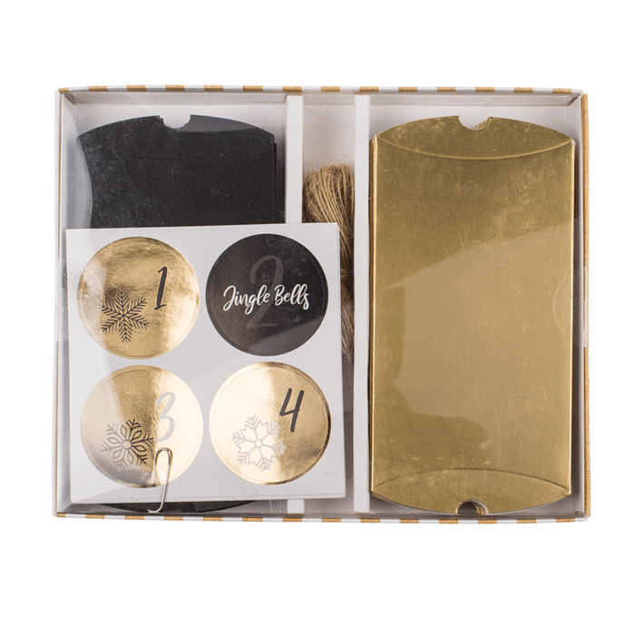 Black/gold colored advent calender, - Image 2