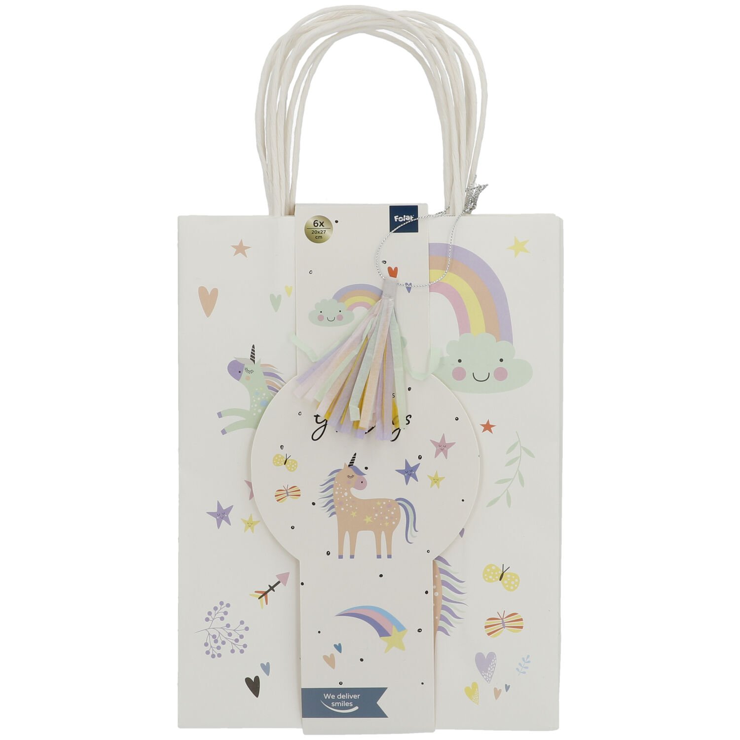 Gift Bags Unicorns & Rainbows - 6 pieces - Image 2