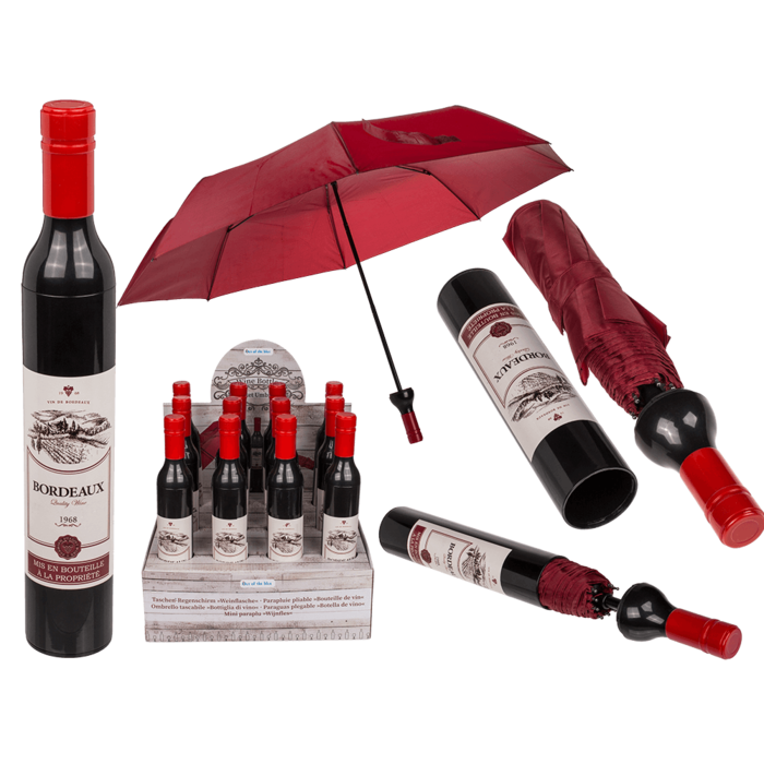 Pocket Umbrella, Wine Bottle,