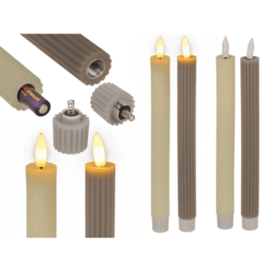 LED stick candle made of real wax,