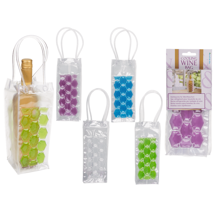 Cooling bag for wine bottles, ca. 25,5 x 9,5 cm,