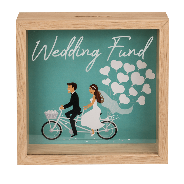 Wooden saving box, wedding fund, - Image 2