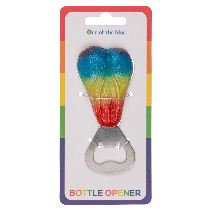 Metal bottle opener, Testicel, Rainbow, - Image 2