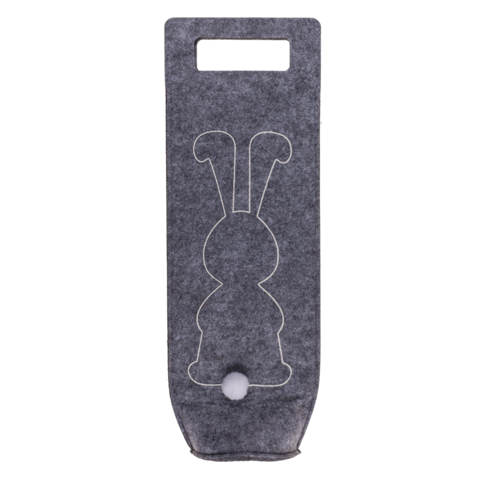 Felt Wine Bag, Easter Bunny, ca. 15 x 41 x 9 cm - Image 3