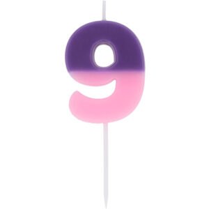 Candle - Stripetastic - Number 9