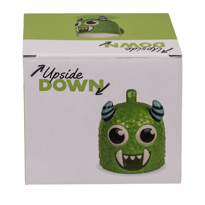 Upside Down Mug, Monster, green, ca. 12 x 14 cm, - Image 2