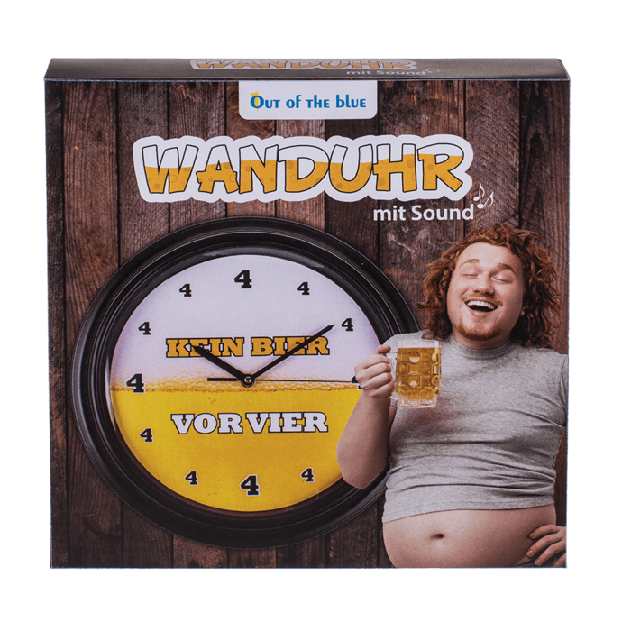 Wall clock with sound, Kein Bier vor 4, - Image 2