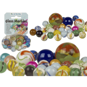 Glass marbles, multicoloured ass., - 59/2177#