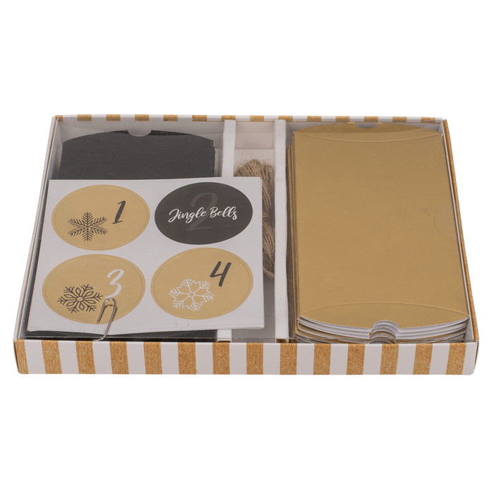 Black/gold colored advent calender, - Image 3