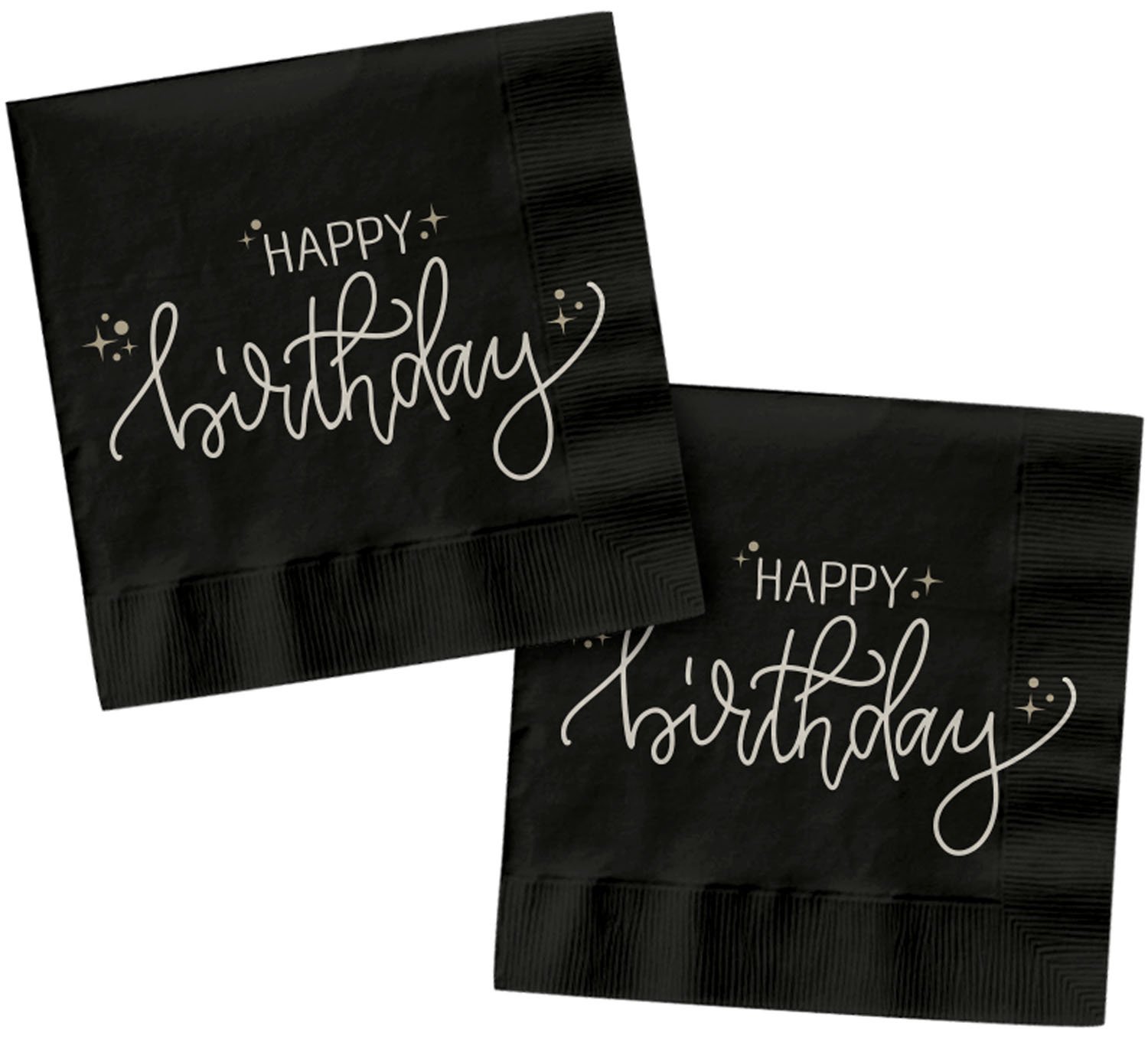 Napkins - Crème Noir - 33 x 33 cm - 20 pieces