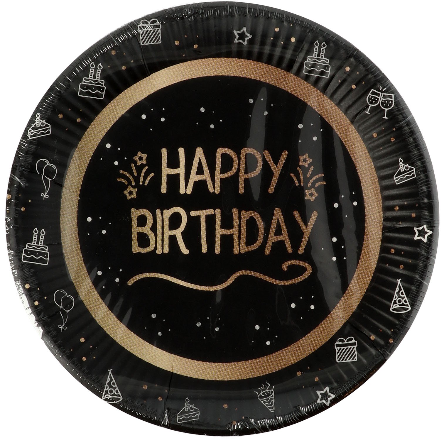 Paper Plates - Shining Glam - 23 cm - 8 pieces - Image 3