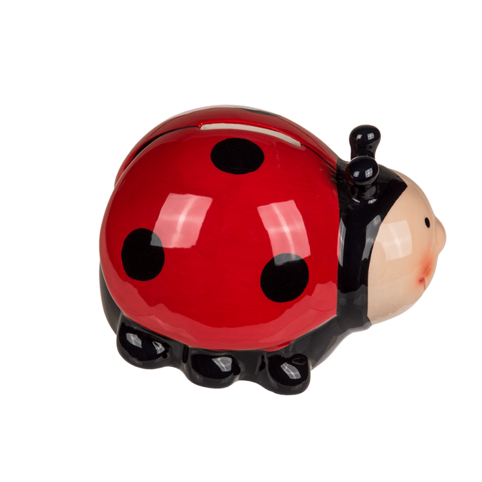 Savings box with lock, Ladybird, - Image 2