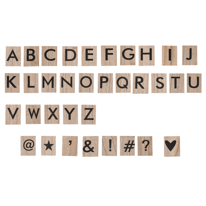White deco house with 90 nature coloured letters & - Image 3