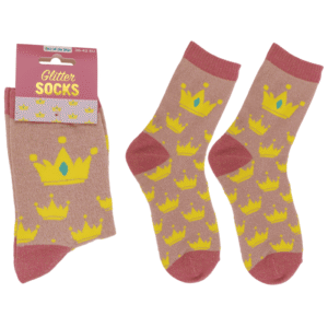 Glitter socks, princess, size 36-42,
