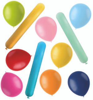Latex Balloons - Shape - Stripetastic - Assorti - 50 stuks