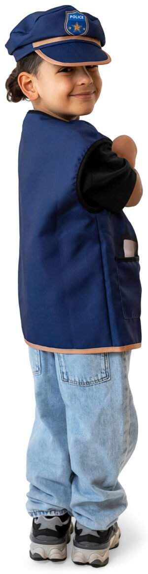 Police Vest - Sleeveless - With Cap - 116–128 cm / 6–8 years