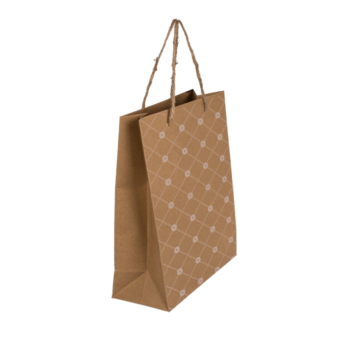 Kraft paper bag,with flower rank, - Image 4