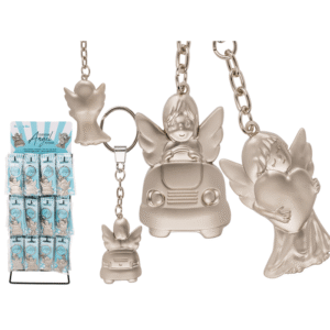 Metal keychain, Guardian Angel,