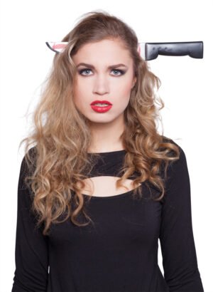 Headpiece Knife through Head