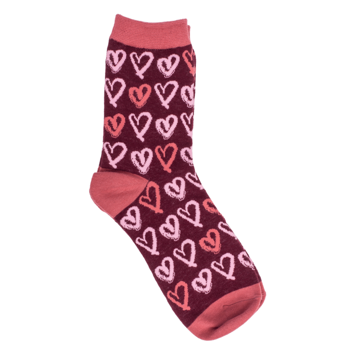 Set of 3 women socks, Hearts, Size 36 - 42, - Image 4