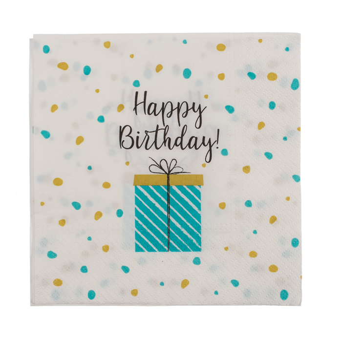 Paper napkins, present with Happy - Image 2