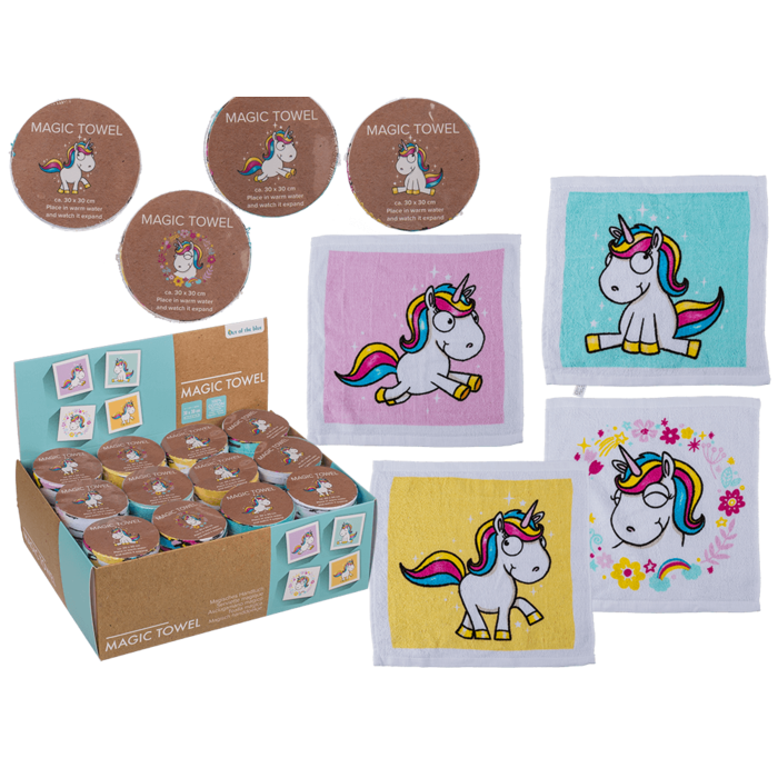 Magic cotton towel, Comic Unicorn,