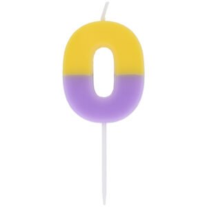 Candle - Stripetastic - Number 0
