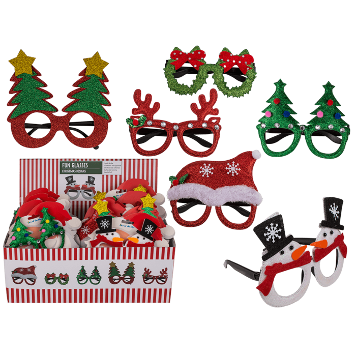 Fun glasses, Christmas,