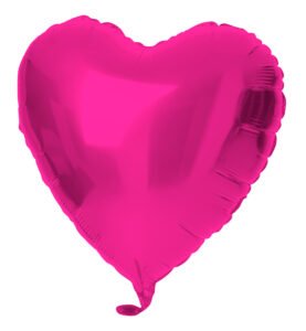 Foil Balloon Heart-shaped Magenta - 45 cm