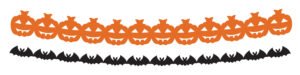Paper Garland Pumpkin Bats - Halloween BoOo! - 2 x 2 meters