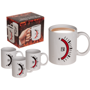 Stoneware mug, Fuel Tank Gauge,