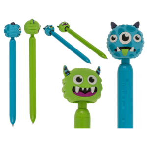 Pen, Monster, with spinning topper,