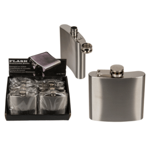 Metal flask for ca. 140 ml,