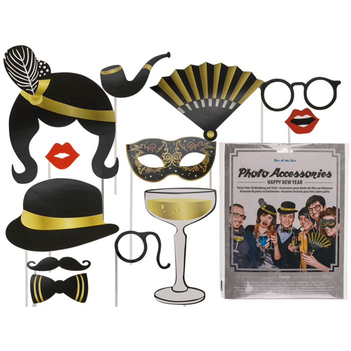 Party photo accessories on stick,