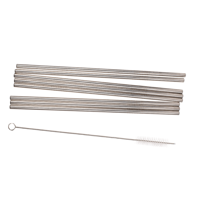 Metal drinking straw with cleaning brush, - Image 3