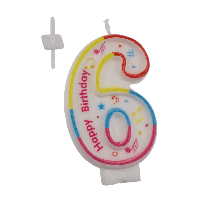 Number Candle - Number 6 - Image 3