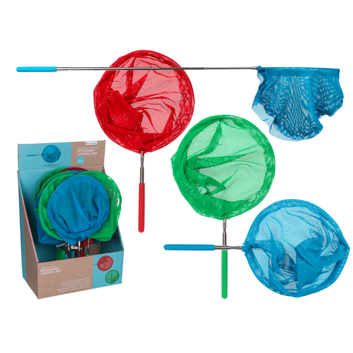 Extendable Hand Net with rubber handle,