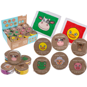 Magic cotton towel, Farm Animals,